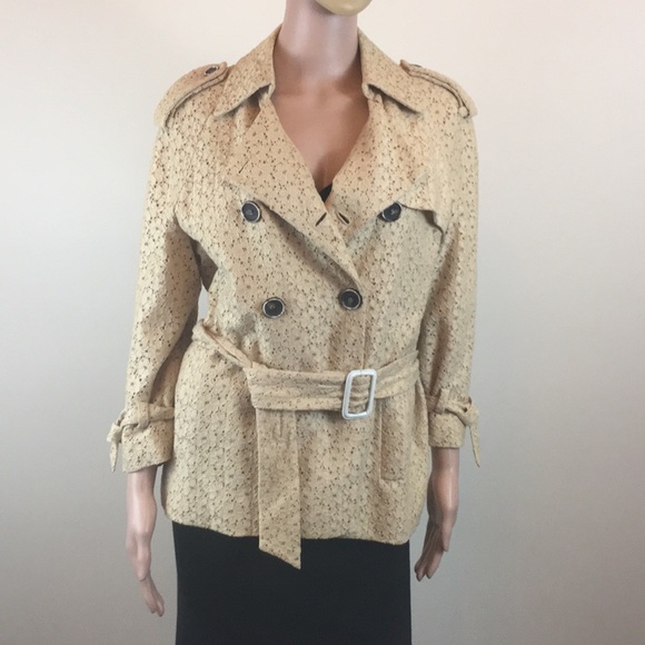 Phillip Lim 3.1 Belted Tan Lace Blazer - Picture 2 of 8